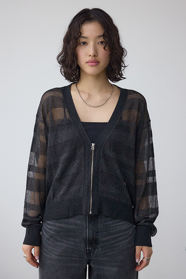 シアージップアップカーディガン 詳細画像