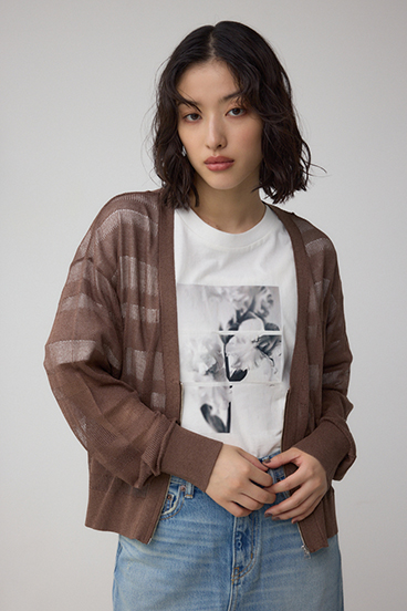 シアージップアップカーディガン 詳細画像