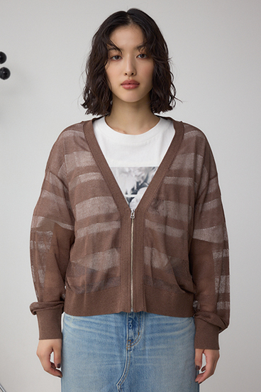 シアージップアップカーディガン 詳細画像