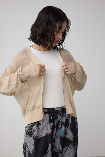 シアージップアップカーディガン 詳細画像