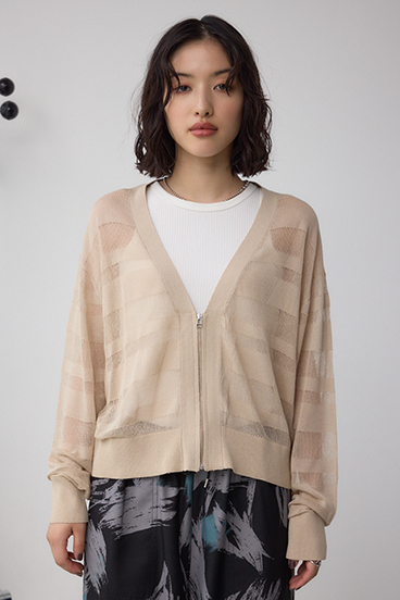 シアージップアップカーディガン 詳細画像