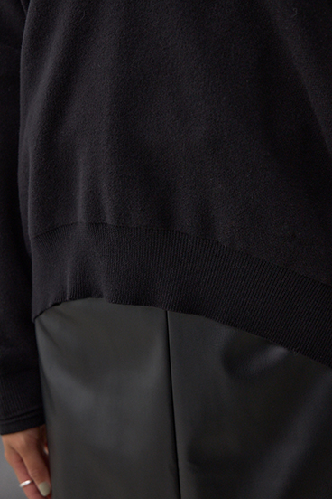 Vネックフリンジスウェッターニット 詳細画像