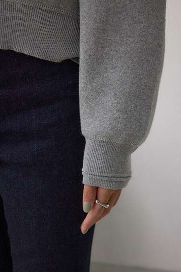 Vネックフリンジスウェッターニット 詳細画像