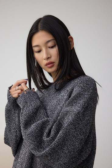 サイドZIPニットトップス｜WOMEN｜250IAB70-3021｜AZUL BY