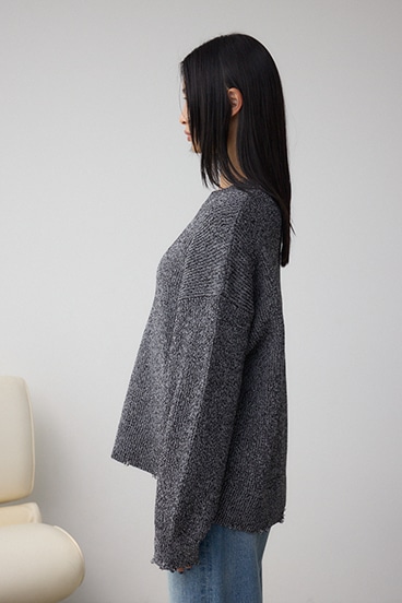 サイドZIPニットトップス 詳細画像