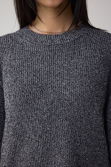 サイドZIPニットトップス 詳細画像