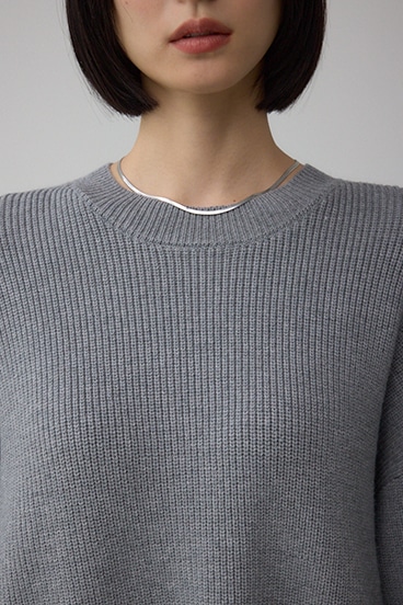 サイドZIPニットトップス 詳細画像