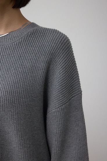 サイドZIPニットトップス 詳細画像