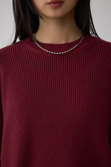 サイドZIPニットトップス 詳細画像