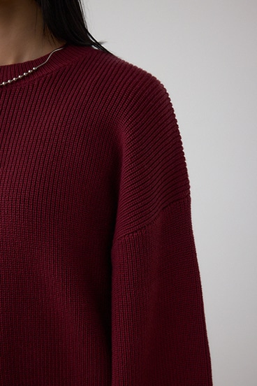 サイドZIPニットトップス 詳細画像