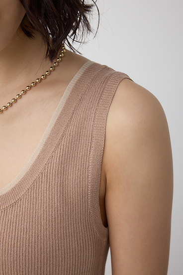 2WAYリブニットタンク 詳細画像