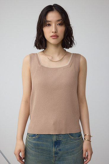 2WAYリブニットタンク 詳細画像