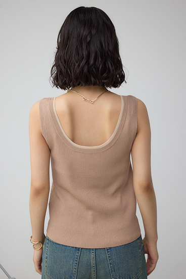 2WAYリブニットタンク 詳細画像