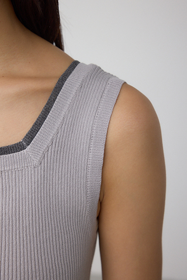 2WAYリブニットタンク 詳細画像