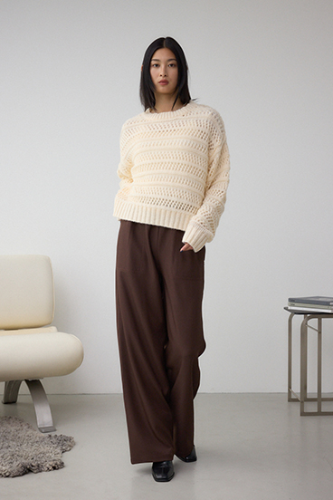 メッシュボーダーインナーセットニット 詳細画像