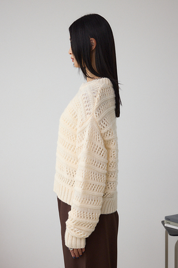 メッシュボーダーインナーセットニット 詳細画像