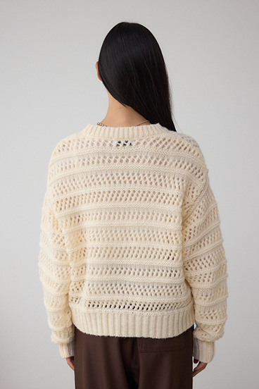 メッシュボーダーインナーセットニット 詳細画像