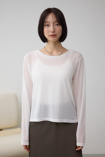 メッシュボーダーインナーセットニット 詳細画像