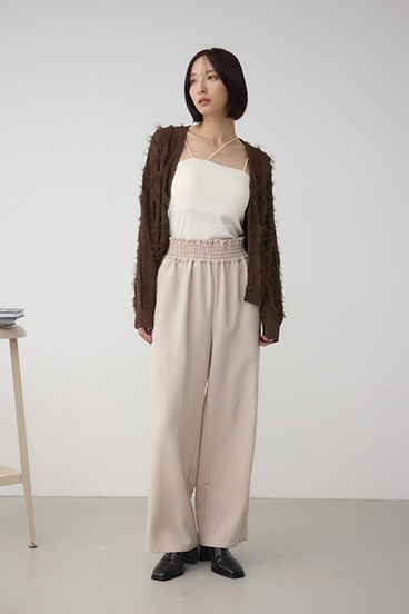 ランダムフリンジニットカーディガン 詳細画像