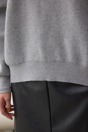 ロゴ刺繍ニットトップス 詳細画像