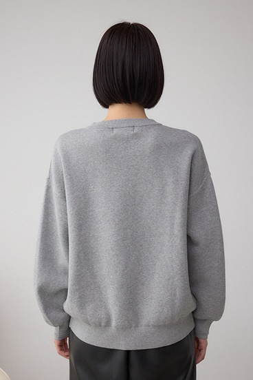 ロゴ刺繍ニットトップス 詳細画像