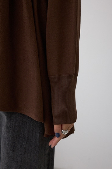 ペプラムデザインニットトップス 詳細画像