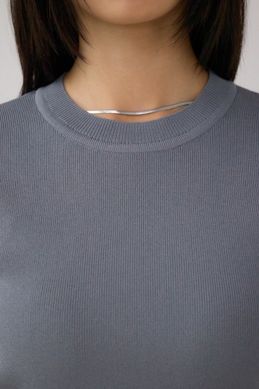 ラメバイカラーニットトップス 詳細画像