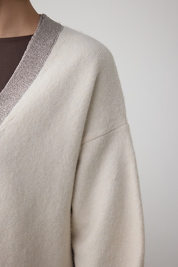 ラメバイカラーニットカーディガン 詳細画像