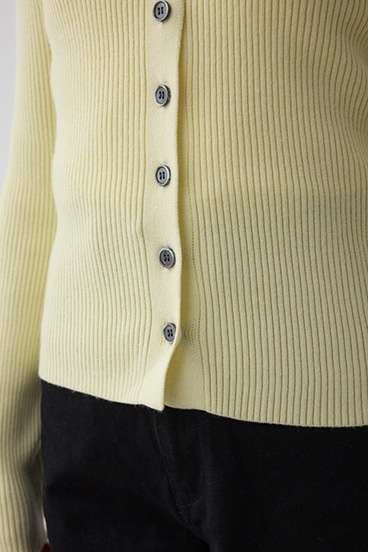 ダブルカラーフロント釦ニットトップス 詳細画像