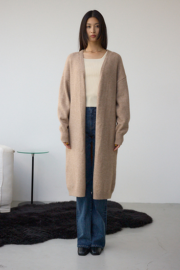 ニットロングカーディガン 詳細画像