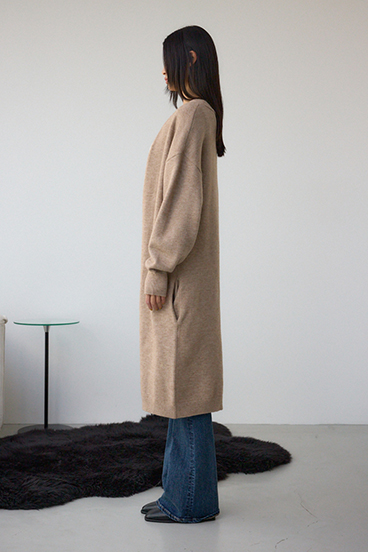 ニットロングカーディガン 詳細画像