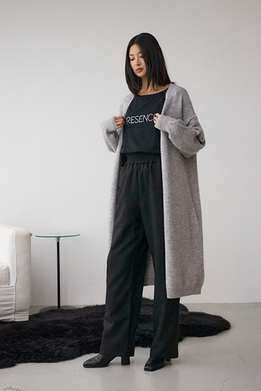 ニットロングカーディガン 詳細画像