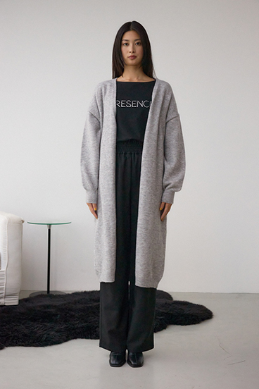 ニットロングカーディガン 詳細画像