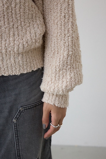 ブークレードルマンニットトップス 詳細画像