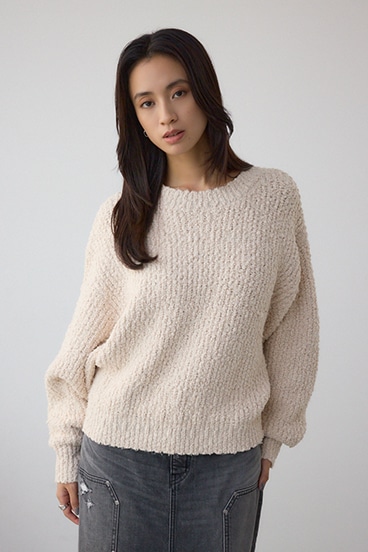 ブークレードルマンニットトップス 詳細画像