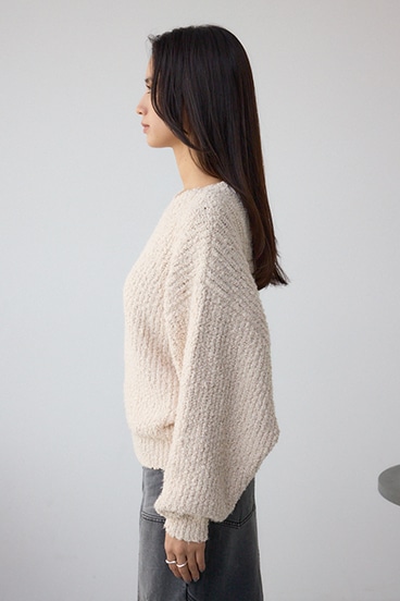 ブークレードルマンニットトップス 詳細画像