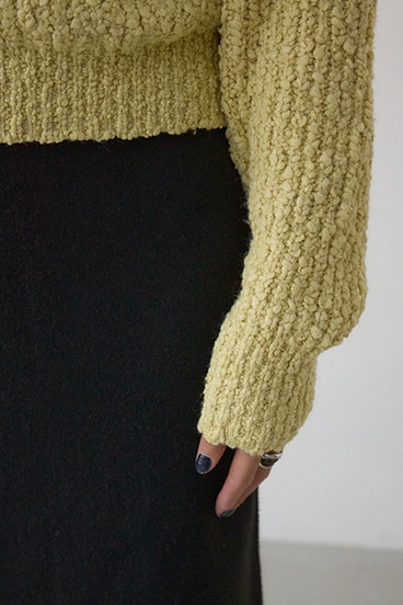 ブークレードルマンニットトップス 詳細画像