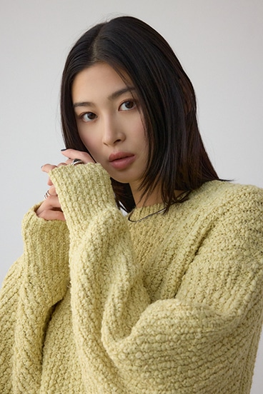 ブークレードルマンニットトップス 詳細画像