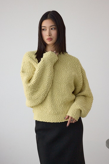 ブークレードルマンニットトップス 詳細画像