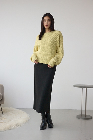 ブークレードルマンニットトップス 詳細画像