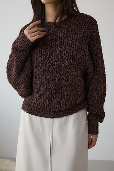 ブークレードルマンニットトップス