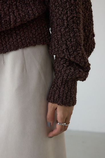 ブークレードルマンニットトップス 詳細画像