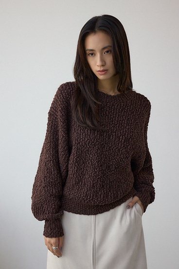 ブークレードルマンニットトップス 詳細画像