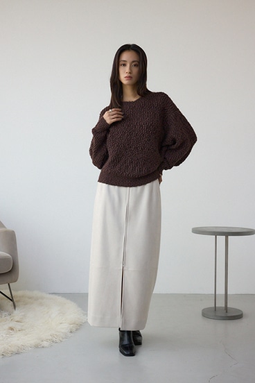 ブークレードルマンニットトップス 詳細画像