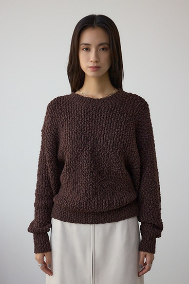 ブークレードルマンニットトップス 詳細画像