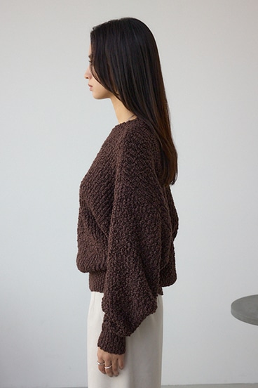 ブークレードルマンニットトップス 詳細画像