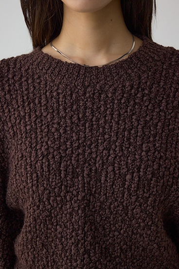 ブークレードルマンニットトップス 詳細画像