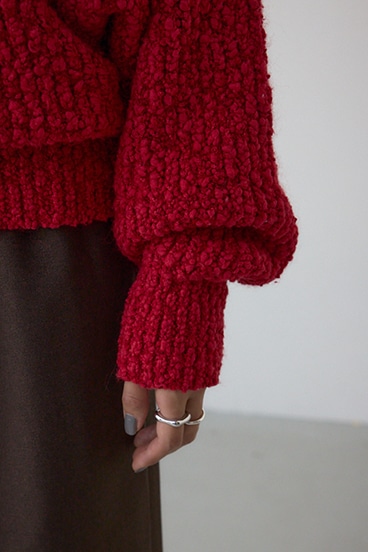 ブークレードルマンニットトップス 詳細画像