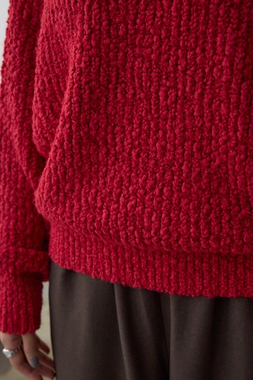 ブークレードルマンニットトップス 詳細画像