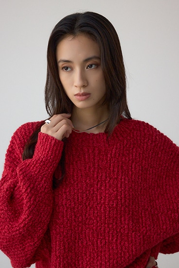 ブークレードルマンニットトップス 詳細画像